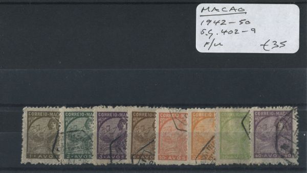 Macao 1942-50 SG.402-9 F/U