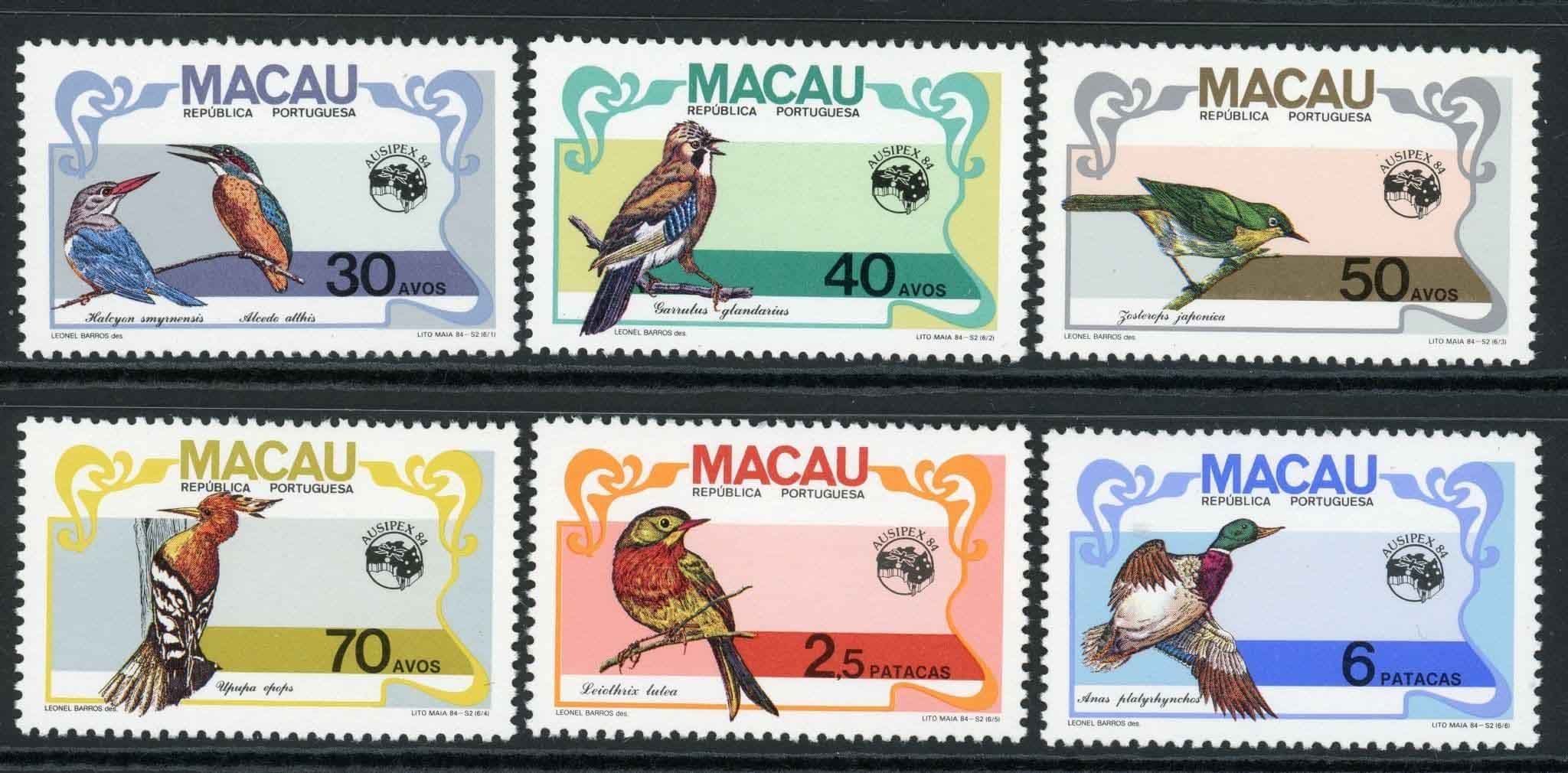 Macao 1984 SG.592-597 U/M (2)