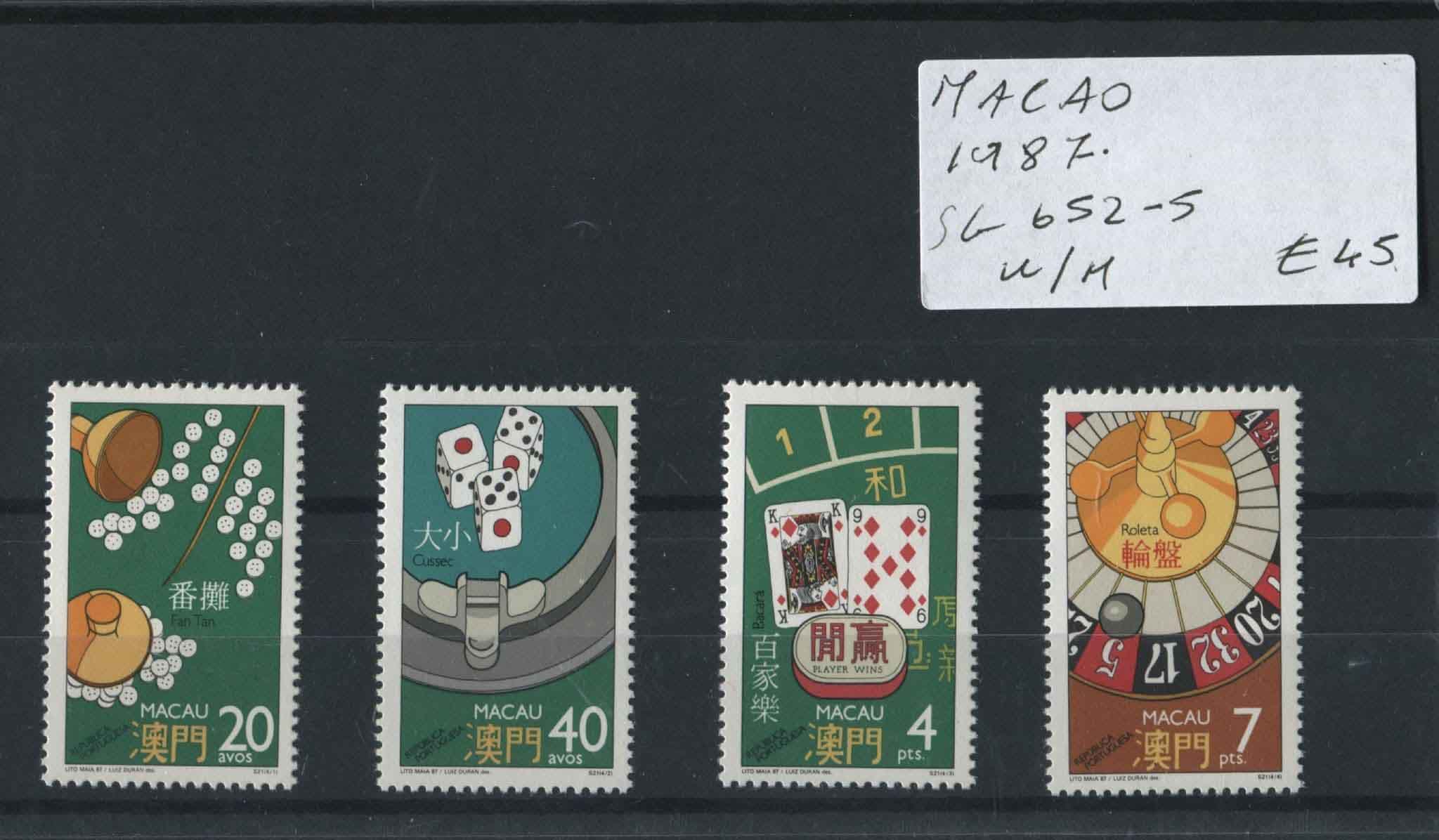 Macao 1987 SG.652-5 U/M