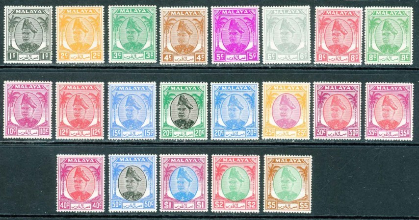 Malalsian States / Selangor 1949-55 SG.90-110 M/M