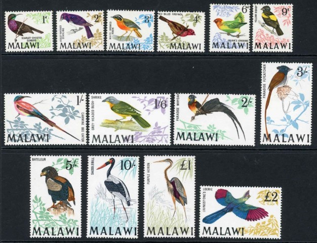 Malawi 1968 SG.310-323 U/M