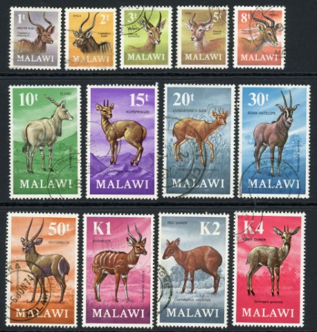 Malawi 1971-75 SG.375-387 F/U (2)