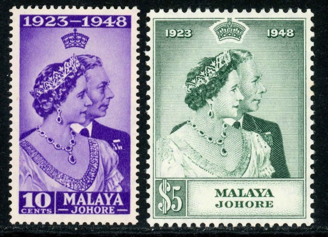 Malaysian States / Johore 1948 SG.131-132 U/M