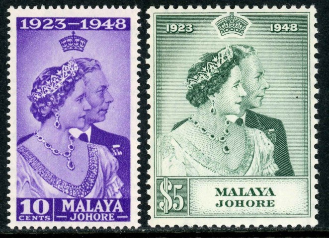 Malaysian States / Johore 1948 SG.131-132 U/M