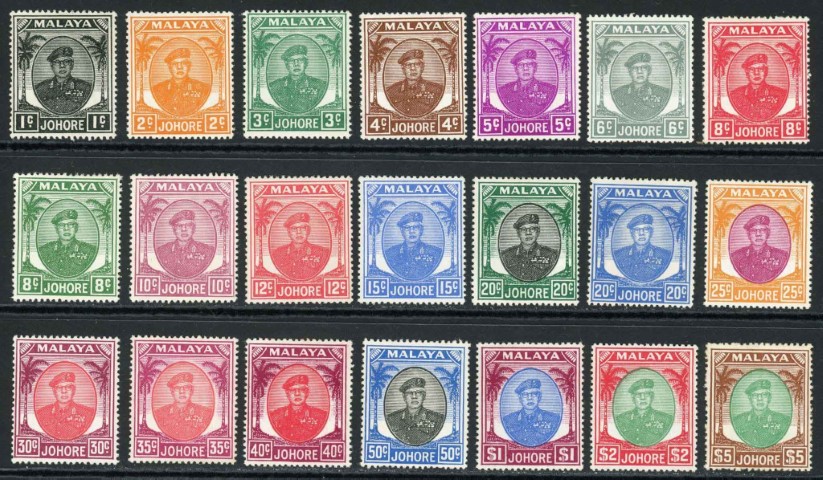 Malaysian States / Johore 1949-55 SG.133-147 M/M