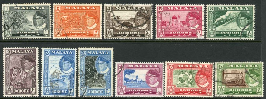 Malaysian States / Johore 1960 SG.155-165 F/U