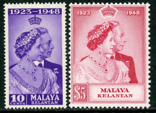 Malaysian States / Kelantan 1948 SG.55-56 U/M