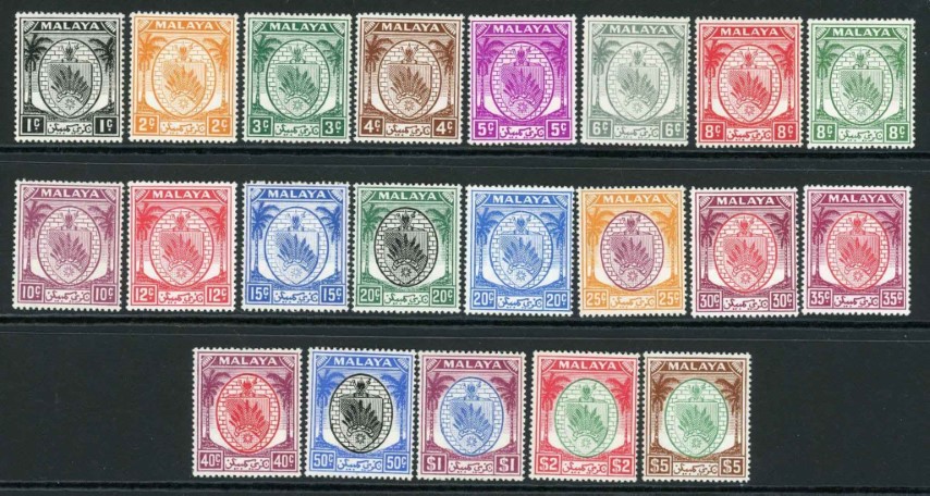 Malaysian States / Negri Sembilan 1935-41 SG.21-39 M/M