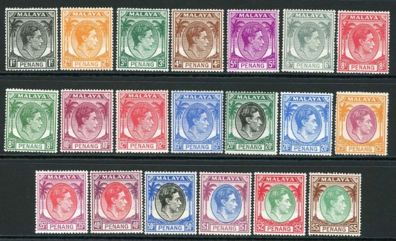 Malaysian States / Penang 1949 SG.3-22 M/M (1)