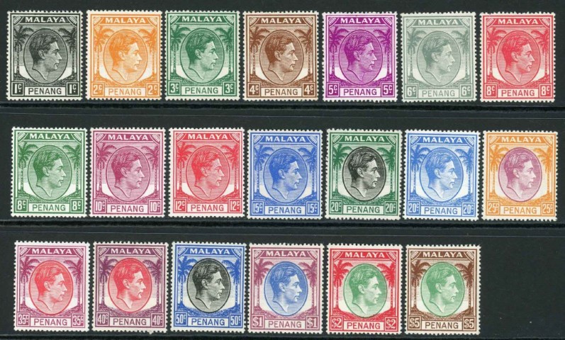 Malaysian States / Penang 1949 SG.3-22 M/M (2)