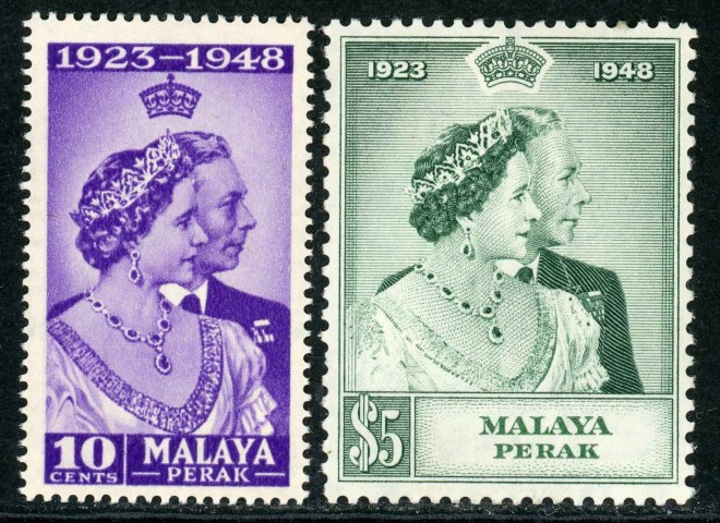 Malaysian States / Perak 1948 SG.122-123 U/M