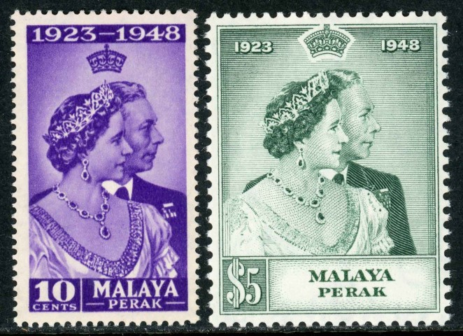 Malaysian States / Perak 1948 SG.122-123 U/M