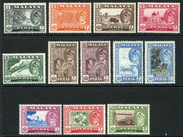 Malaysian States / Perak 1957-61 SG.150-161 U/M