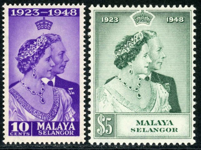 Malaysian States / Selangor 1948 SG.88-89 M/M