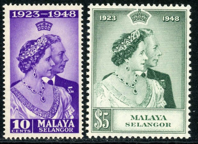 Malaysian States / Selangor 1948 SG.88-89 U/M