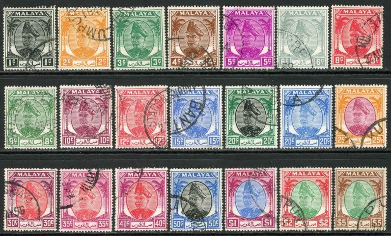 Malaysian States / Selangor 1949-55 SG.90-110 F/U