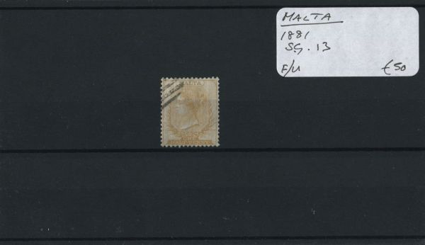 Malta 1881 SG.13 F/U