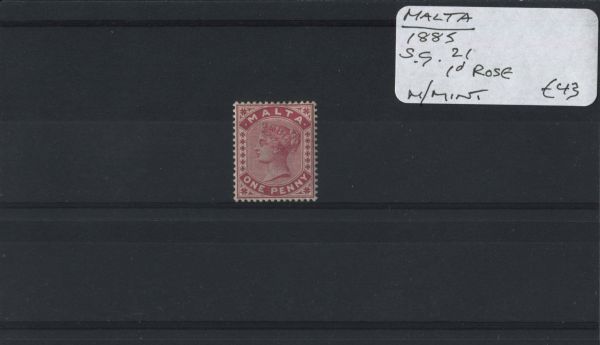 Malta 1885 SG.21 M/M