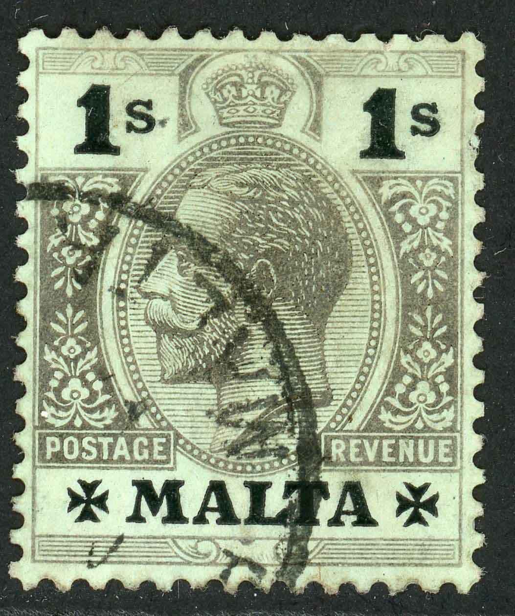 Malta 1914-21 SG.81b F/U