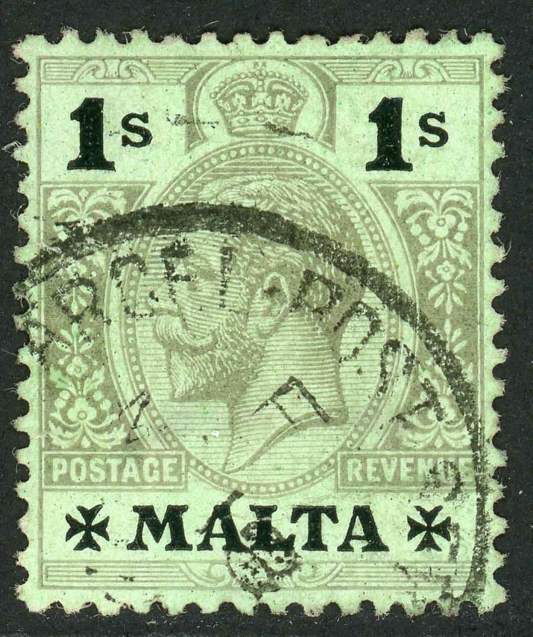 Malta 1914-21 SG.81c F/U