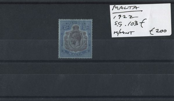 Malta 1922 SG.103f M/M