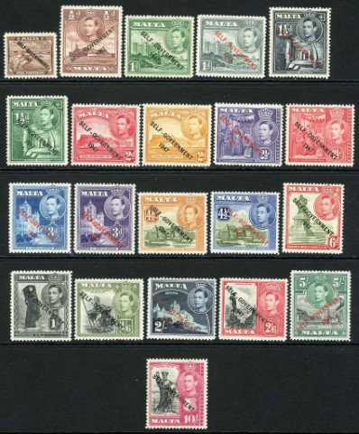 Malta 1948-53 SG.234-248 M/M (10)