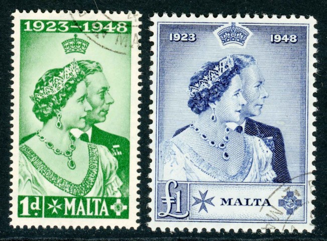 Malta 1949 SG.249-250 F/U