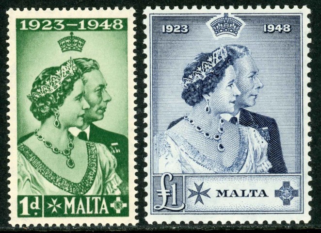 Malta 1949 SG.249-250 U/M