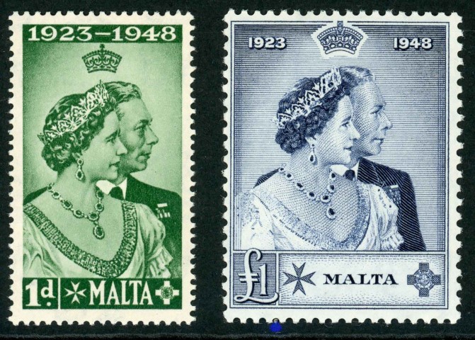 Malta 1949 SG.249-250 U/M