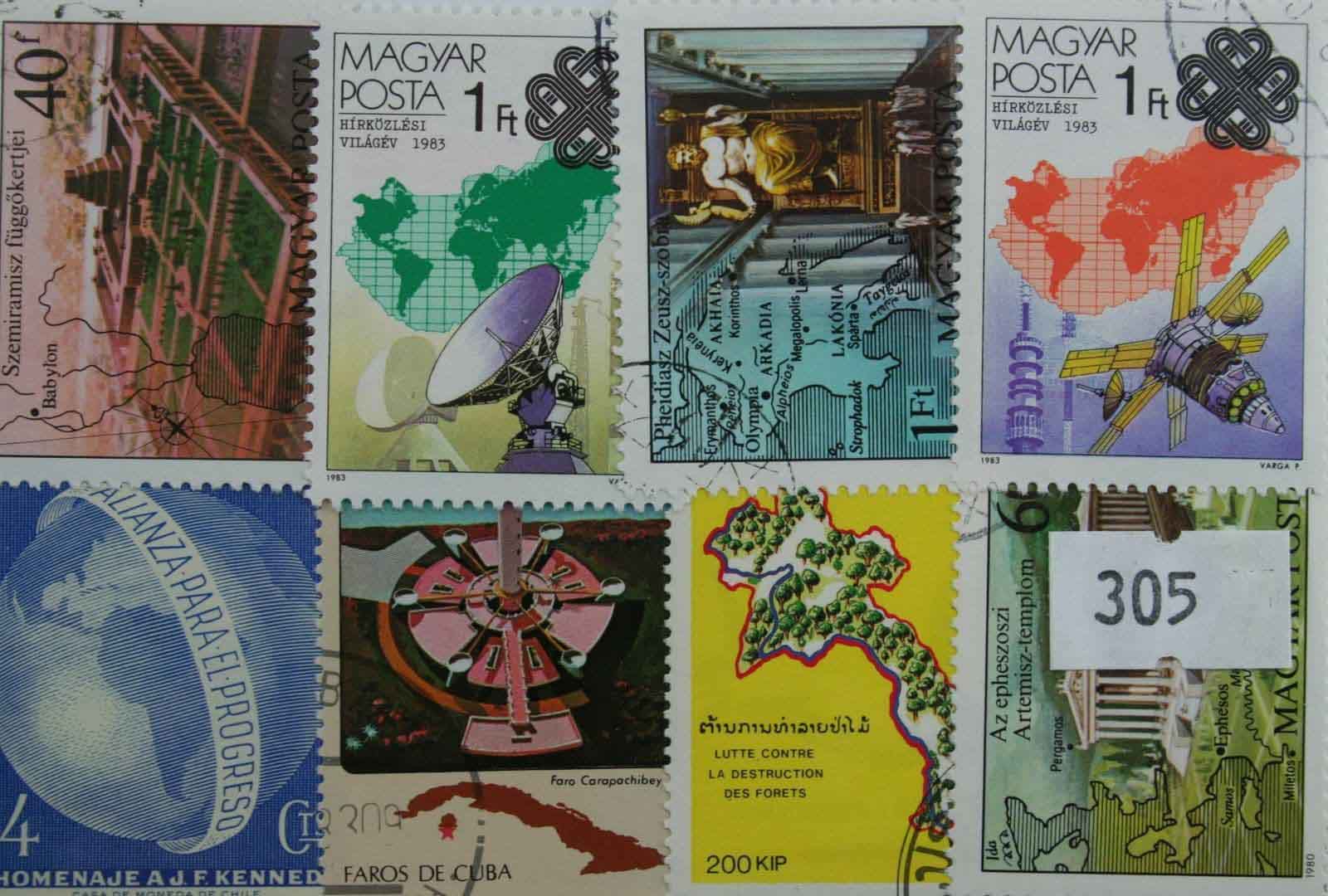 Maps 25 Stamps (305)