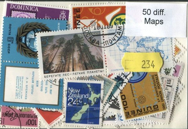 Maps 50 Stamps (234)