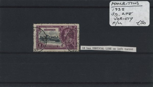 Mauritius 1935 SG.248var F/U