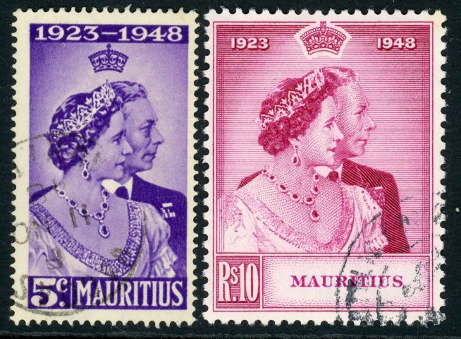 Mauritius 1948 SG.270-271 F/U