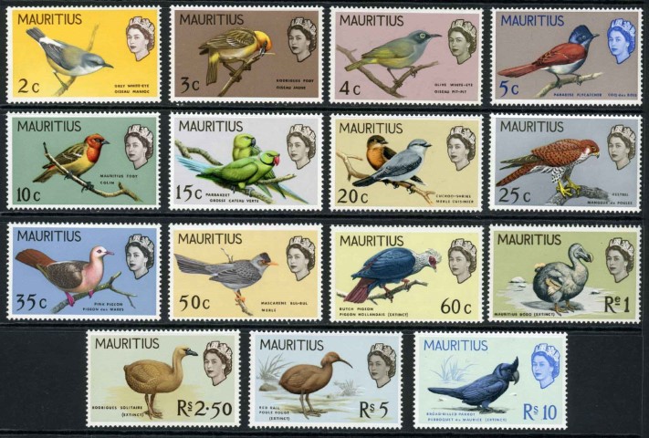 Mauritius 1965 SG.317-331 U/M