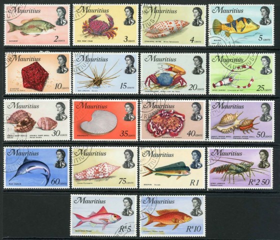 Mauritius 1969-73 SG.382-399 F/U