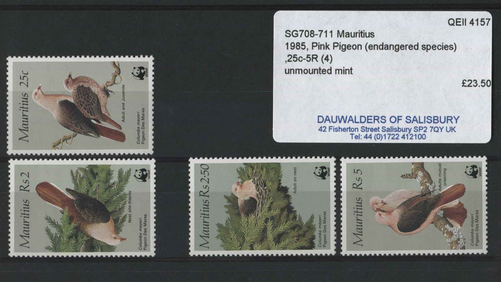 Mauritius 1985 SG.708-711 U/M