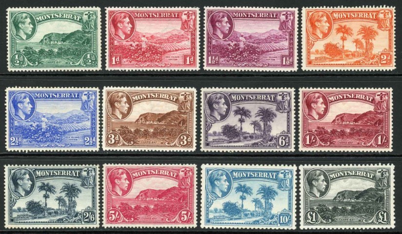 Montserrat 1938-48 SG.101a-112 M/M (10)