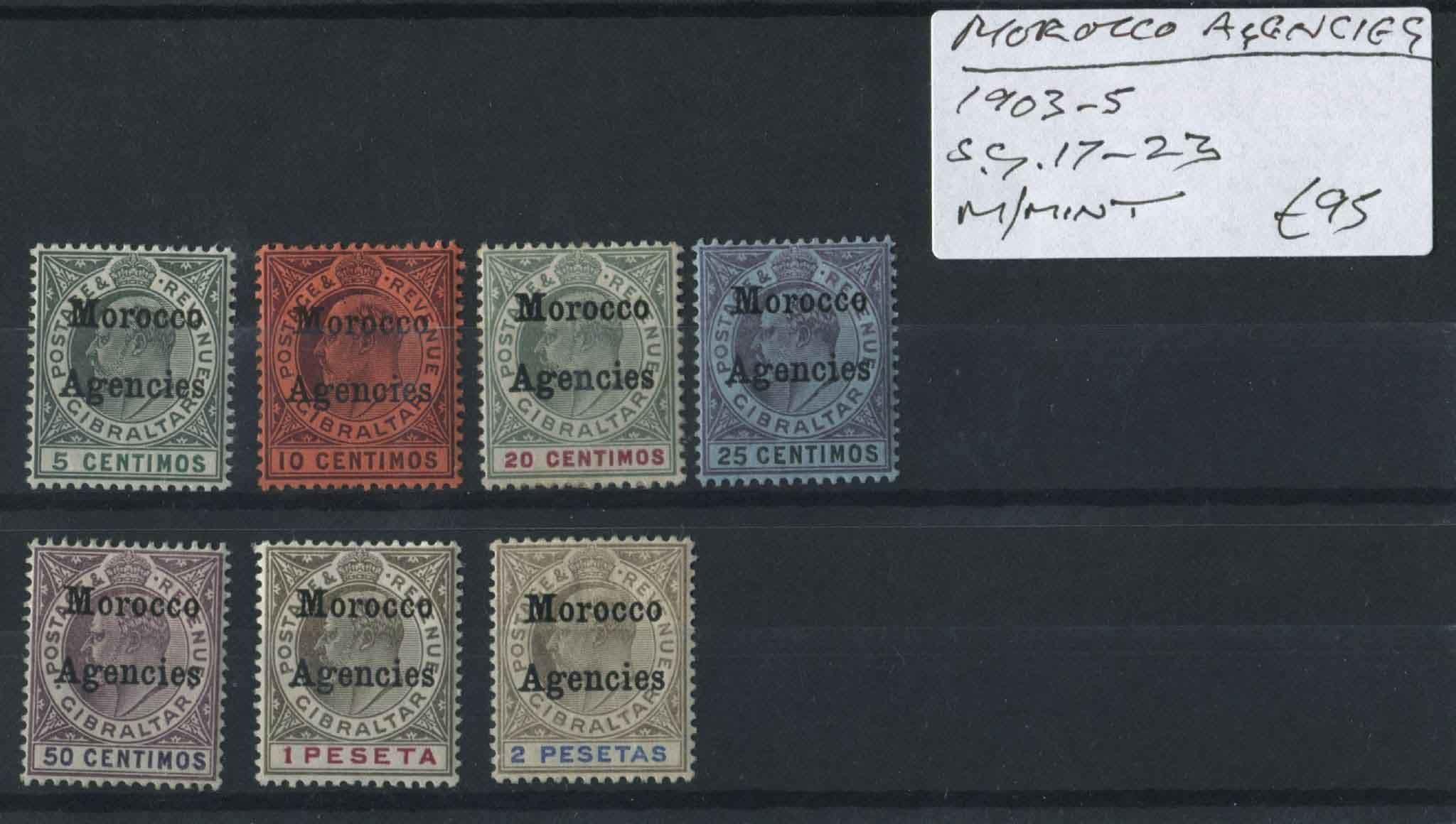 Morocco Agencies 1903-05 SG.17-23 M/M