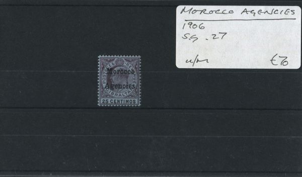 Morocco Agencies 1906 SG.27 U/M