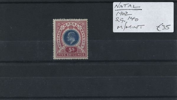 Natal 1902 SG.140 M/M (Lot 2)