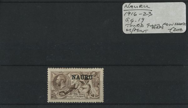 Nauru 1916-23 SG.19 Toned gum, M/M