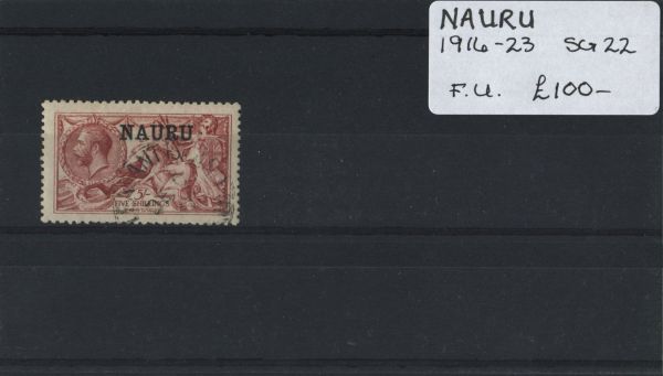 Nauru 1916-23 SG.22 F/U (Lot 2)