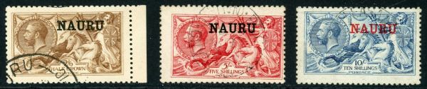 Nauru 1916-23 SG20,22,23 F/U