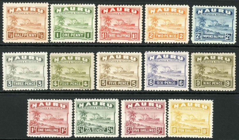 Nauru 1937-48 SG.26B-39B M/M