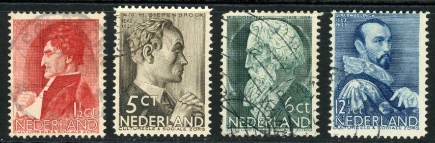 Netherlands 1935 SG.447-450 F/U