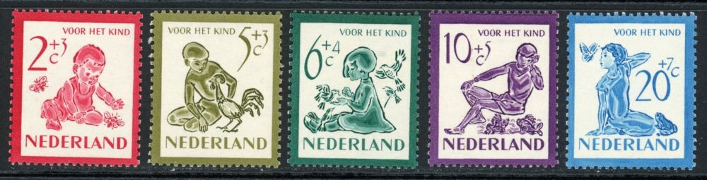 Netherlands 1950 SG.727-731 U/M