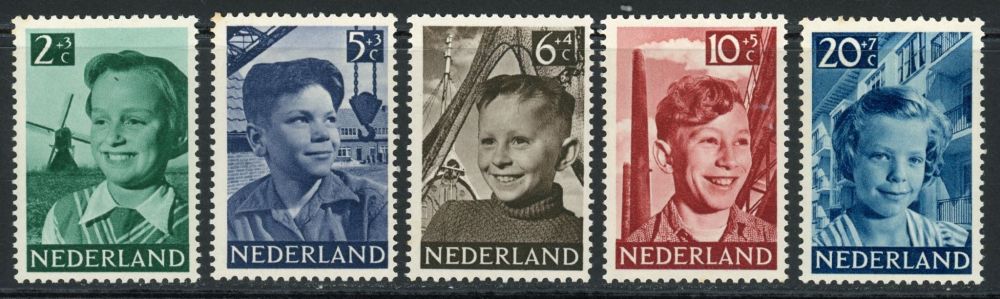 Netherlands 1951 SG.737-741 U/M