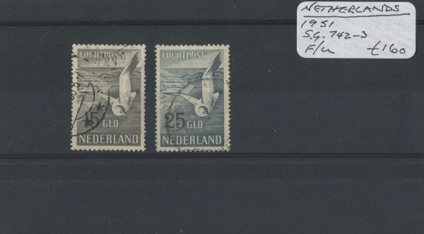 Netherlands 1951 SG.742-3 F/U