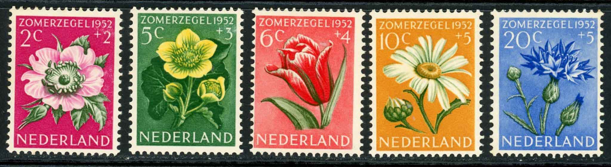 Netherlands 1952 SG.749-753 U/M