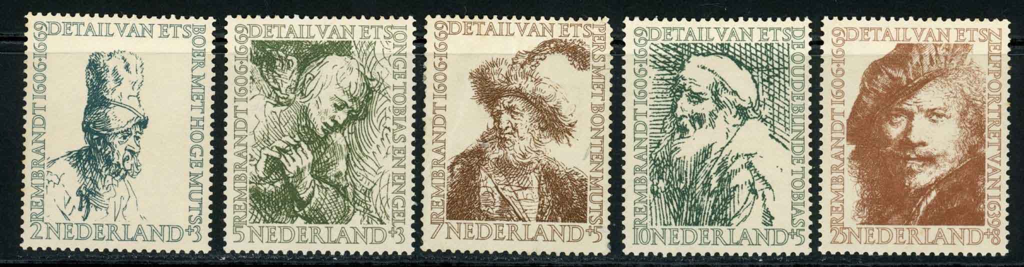 Netherlands 1956 SG.826-830 M/M